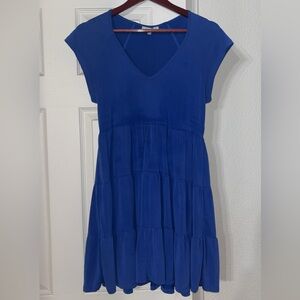 Love Tree Blue V-Neck Sundress